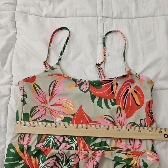 Lexbreezy Hawaii Bikini Set Large Tropical Floral Two-Piece High-Waisted NWT - Picture 8 of 9